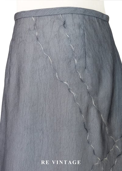 霧灰不規則線條短裙（25"）3