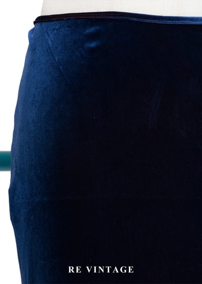  微光紅深藍蕾絲魔女長裙（28-30"）5