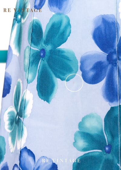 Icy Blue 藍花盛開中長裙（25"）12