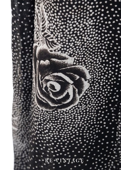 神秘黑玫瑰雪紡長洋裝12