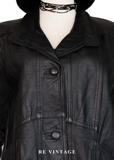 質感單品 - 高冷系大女子主義長版皮外套3