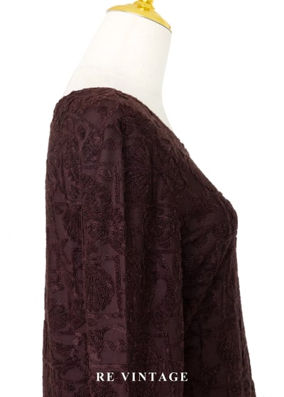 浮花星星巧克力色上衣8