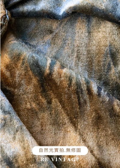 溫暖迷幻金黃綠絨布細肩帶洋裝18