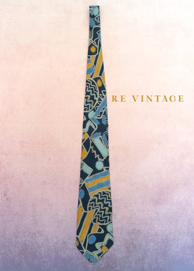 Retro - Futurism 幾何圖騰領帶4