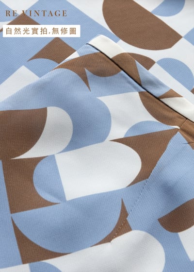 美術館幾何圖形畫作及膝裙（26"）11