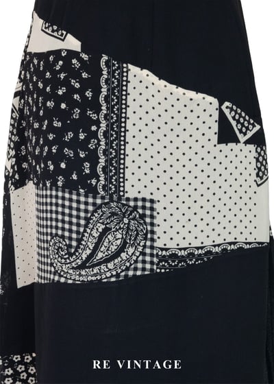 異時空拼接反骨黑色長洋裝15