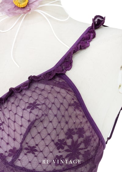紫夜玫瑰透膚蕾絲背心6