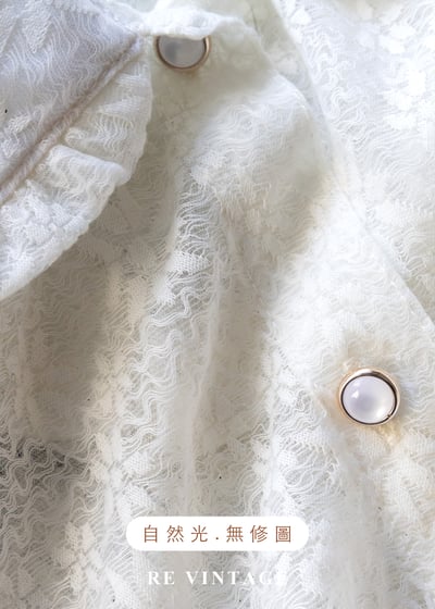 柔軟奶白少女緹花襯衫13