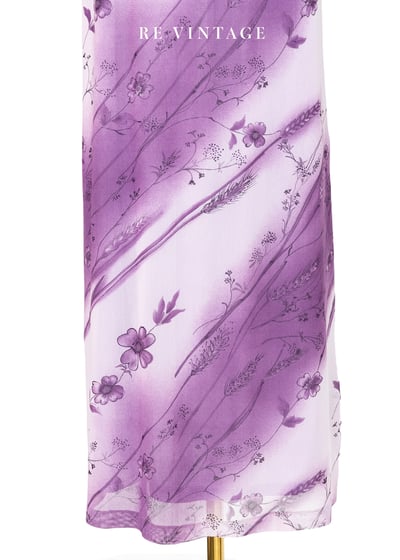 Spring Crocus 斜紋小花長裙（25"）11