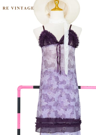 午夜的紫色華爾滋Paisley拼接細肩帶背心6