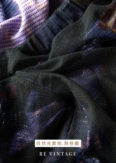 宇宙星雲之花黑網紗長裙（22-32"）13