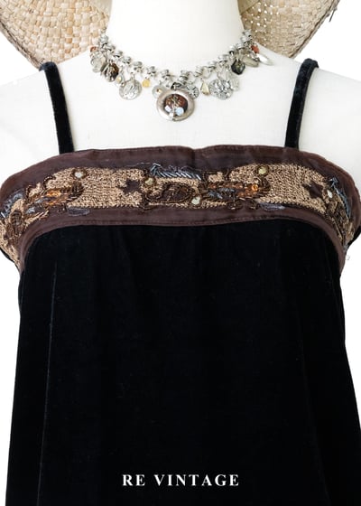 荒野星塵細肩帶絨布背心3