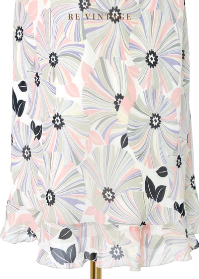 春夏糖粉花開雪紡洋裝12