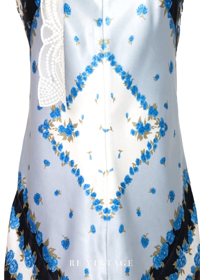 冰藍小夜曲緞面迷你洋裝8