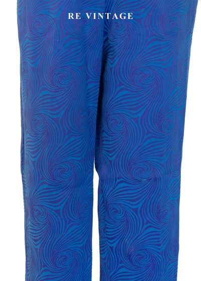 Neon Blue Swirl 霓藍迴旋長褲（26"）4