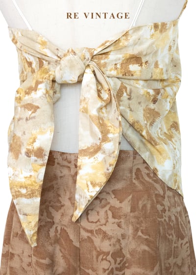 薑黃斑駁大理石紋一片式背心9