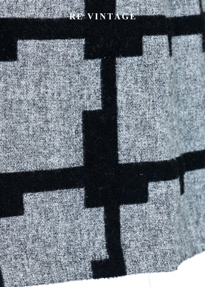 錯視階梯格紋毛呢短裙（28"）6