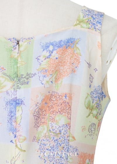 春日淡彩花標本洋裝14