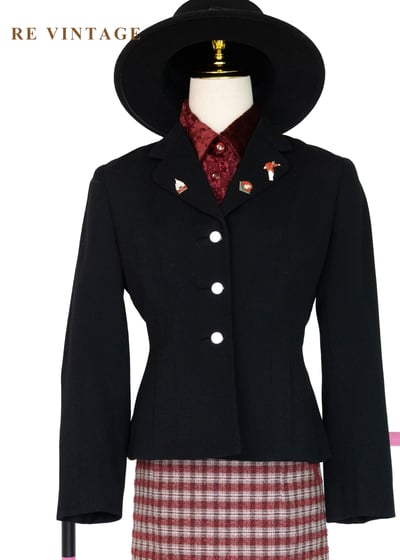 『歐洲寶物』英倫氣質少女收腰西裝外套1