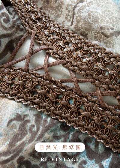 吟遊詩人 - 編織繫繩花會圖騰仙氣上衣13