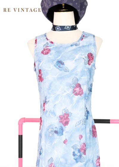 Aqua 水藍的你粉紅的花長洋裝6