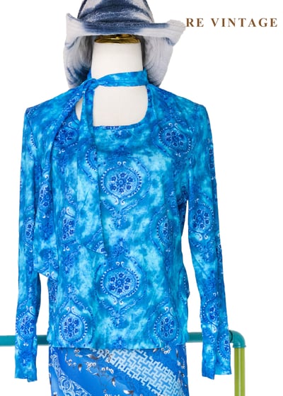 水波渲染東方圖騰優雅領結上衣1