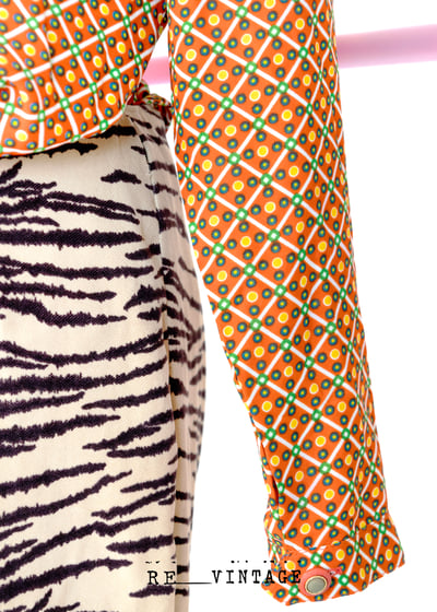 五號骰子橘紅色長袖襯衫9