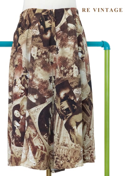 文藝復興拼貼褲裙（26-28"）7