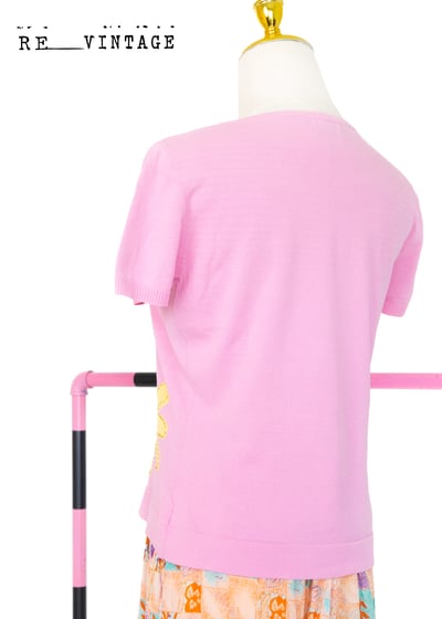 你是小花三朵小花薄款針織上衣3