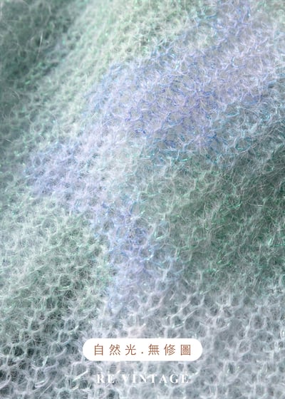 莫內的池畔暈染針織薄款毛衣14