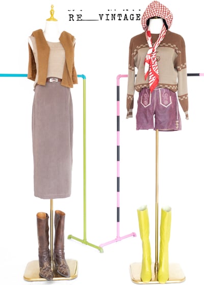 賽車格紋咖啡色針織毛衣2