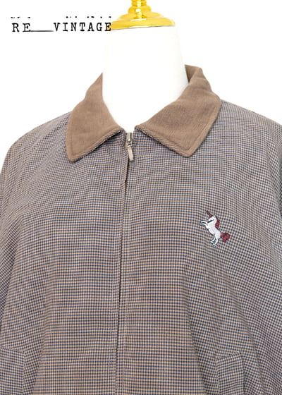 獨角獸摩卡小格紋夾克外套6