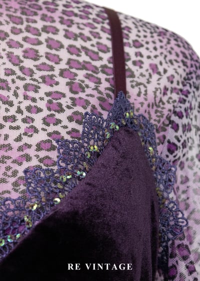 永夜之夢 - 寶石珠珠絨布細肩帶洋裝8