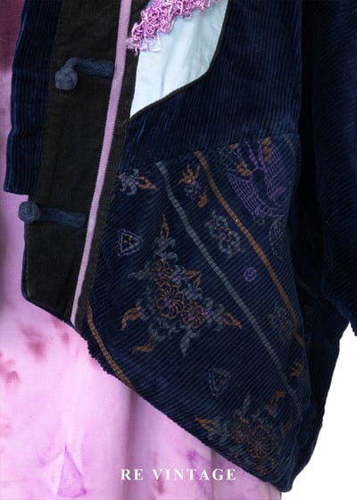 深藍薰紫異國夢境外套6