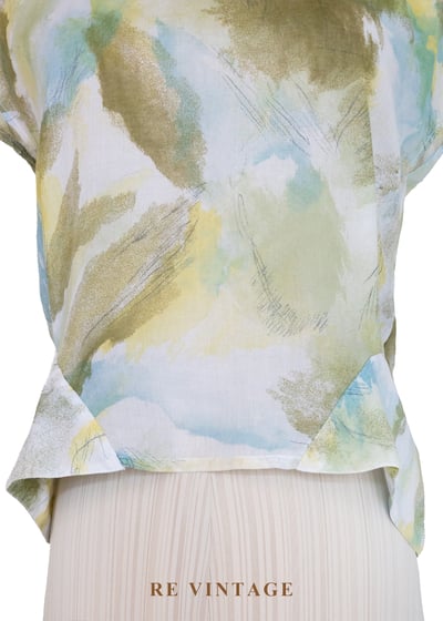 晨光水彩暈染棉料上衣4