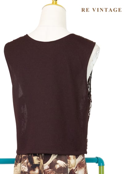 煙燻焦糖煙火圖騰透膚背心8