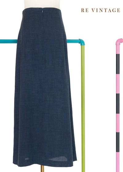 套裝裙子 - 靛藍自然氣息文藝裙子（26"）7