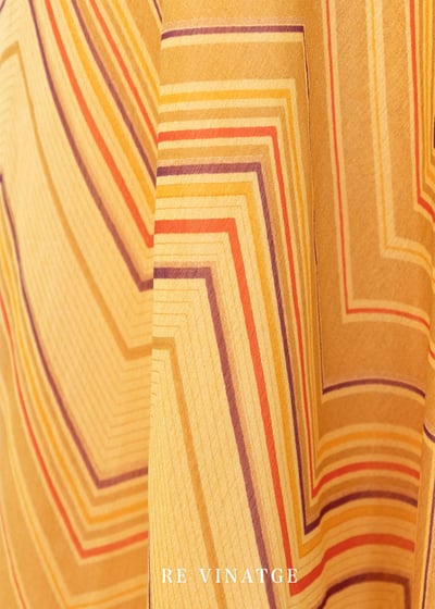 姜黃色chevron雪紡中長裙（26"）8