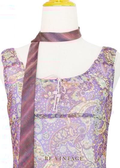 Smoky Grape 滿版印花網紗洋裝8