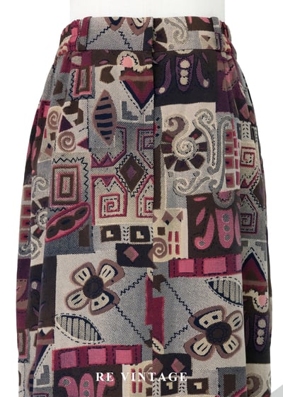 摩洛哥異域民族圖騰織紋排釦裙（27-29"）9