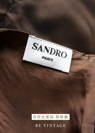 白花香氣咖啡棕網紗迷你洋裝17