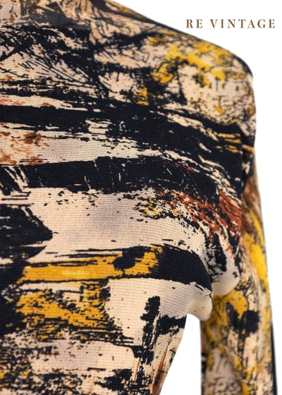 Abstract Brush work 長袖上衣4