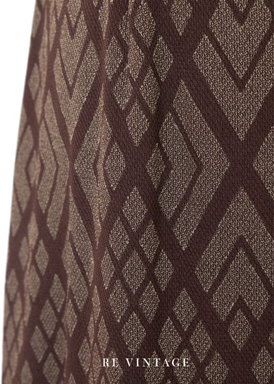 Milk Choco 菱格紋長裙（25.5"）5