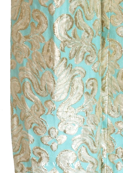 凡爾賽的迴廊金屬光澤圖騰長褲（28"）6