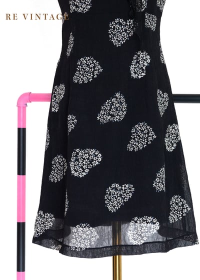 花心黑雨愛心小花迷你洋裝4