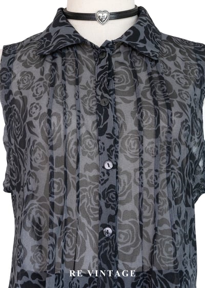 黑灰系玫瑰少女透膚背心3