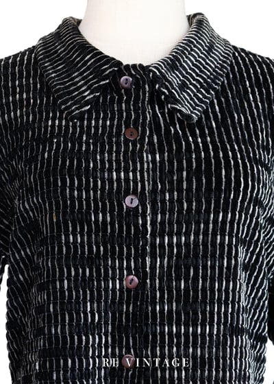 Coal smoke 黑白相間絨布襯衫3