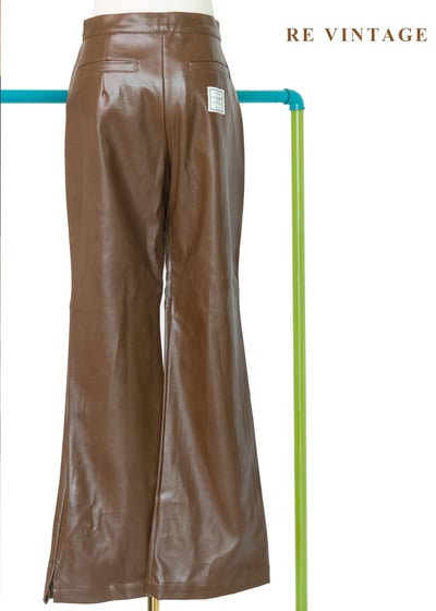 沙漠裡的玫瑰皮革長褲（28”）10