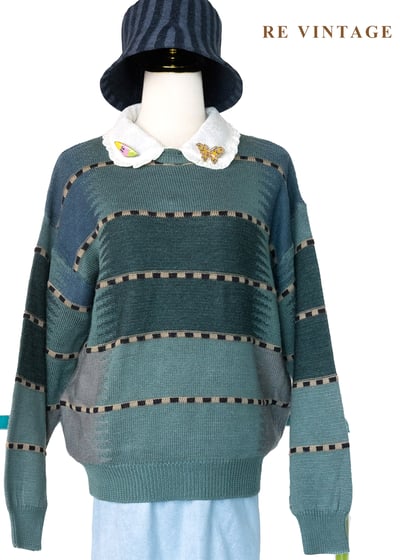 Oceanic Clam 漸層海流針織毛衣1