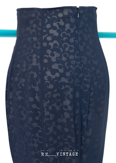 花兒美人魚深藍色高腰裙（25"）8